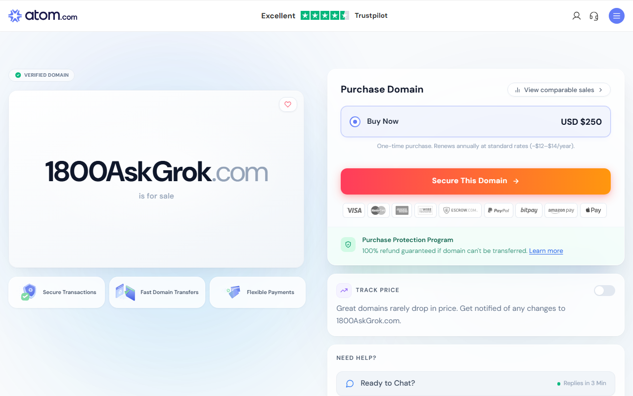 1800askgrok.com screenshot