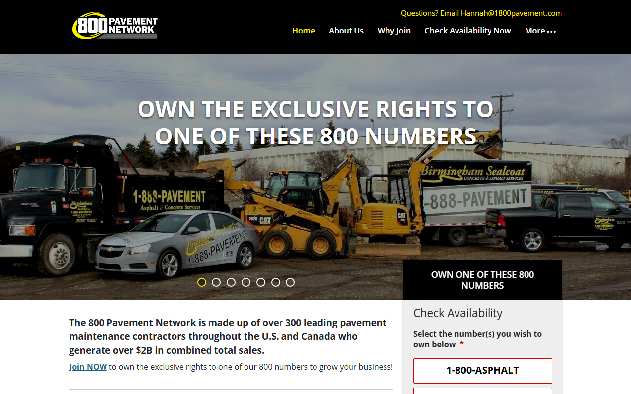 1800asphalt.com screenshot