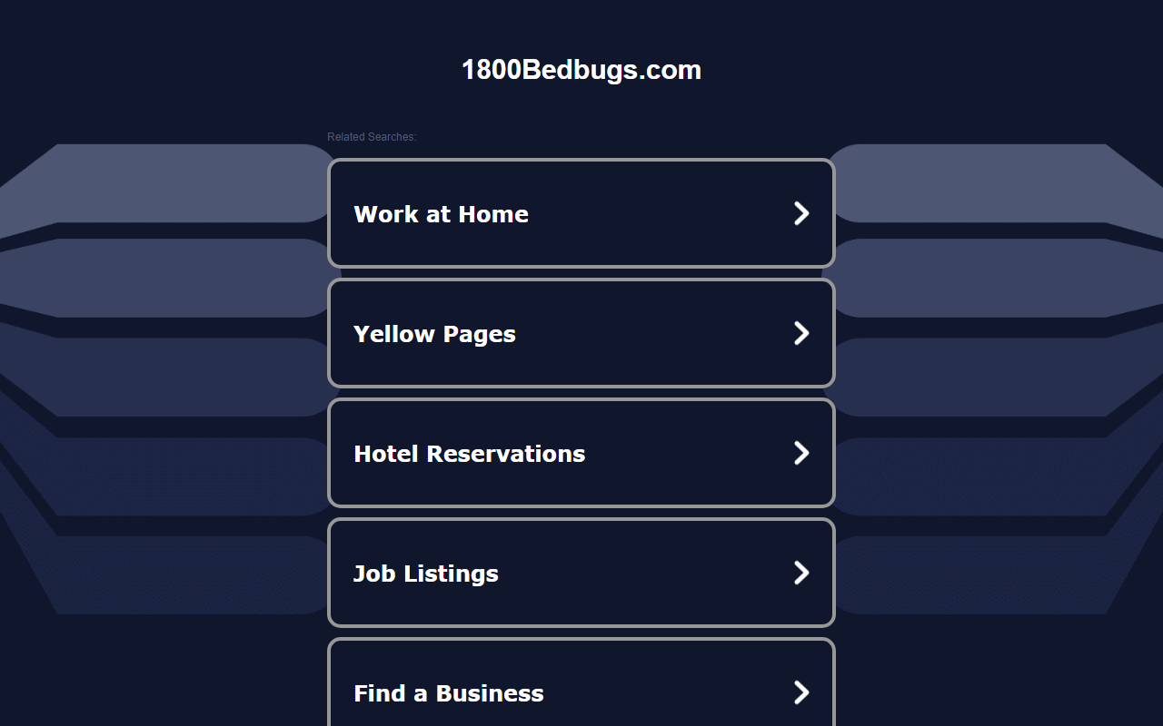 1800bedbugs.com screenshot