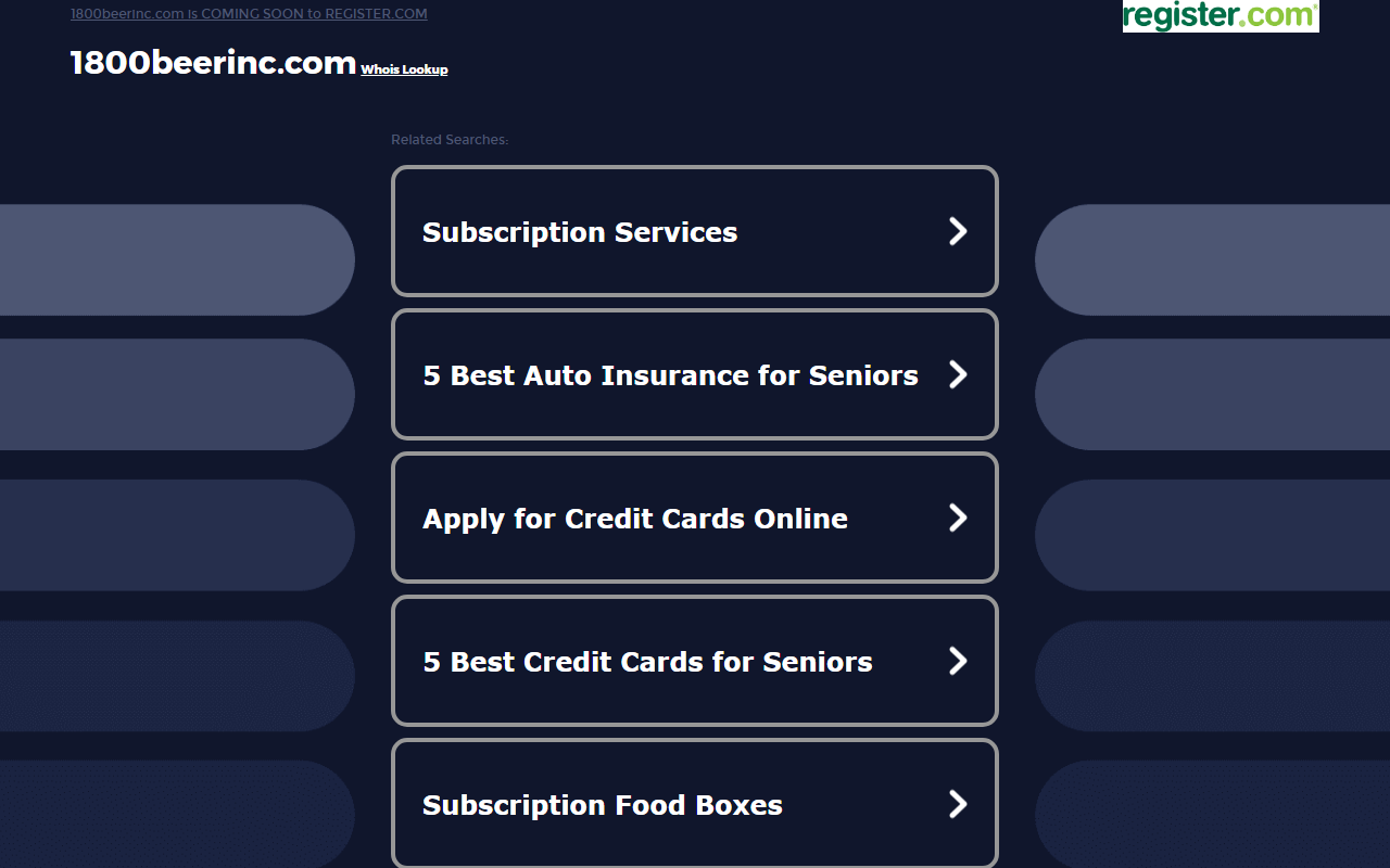 1800beerinc.com screenshot