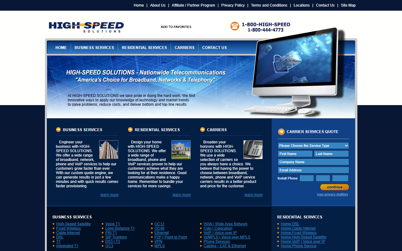 1800broadband.com screenshot