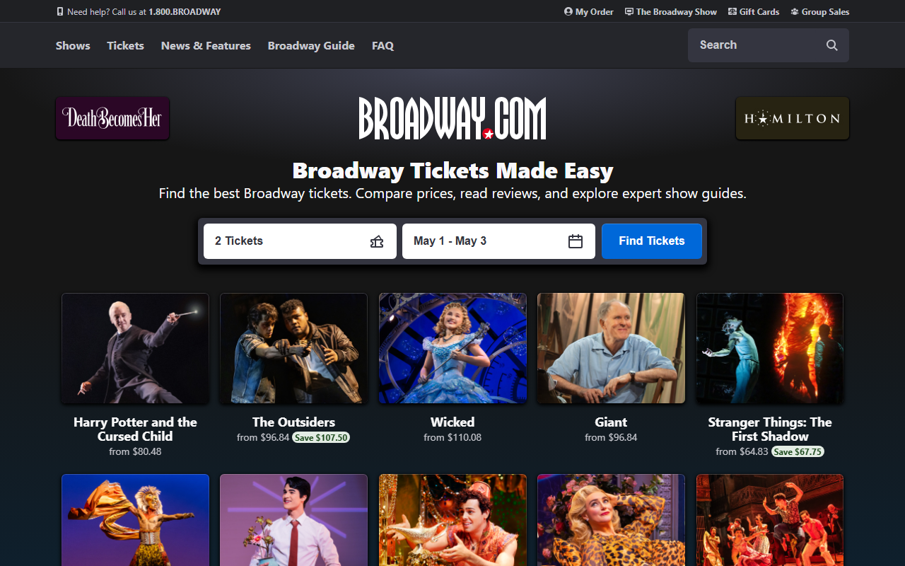 1800broadway.com screenshot