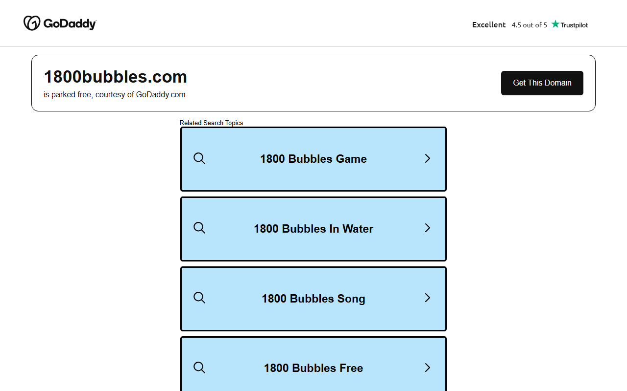 1800bubbles.com screenshot