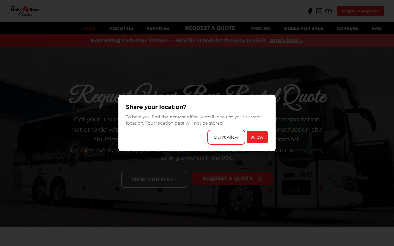 1800buslimo.com screenshot