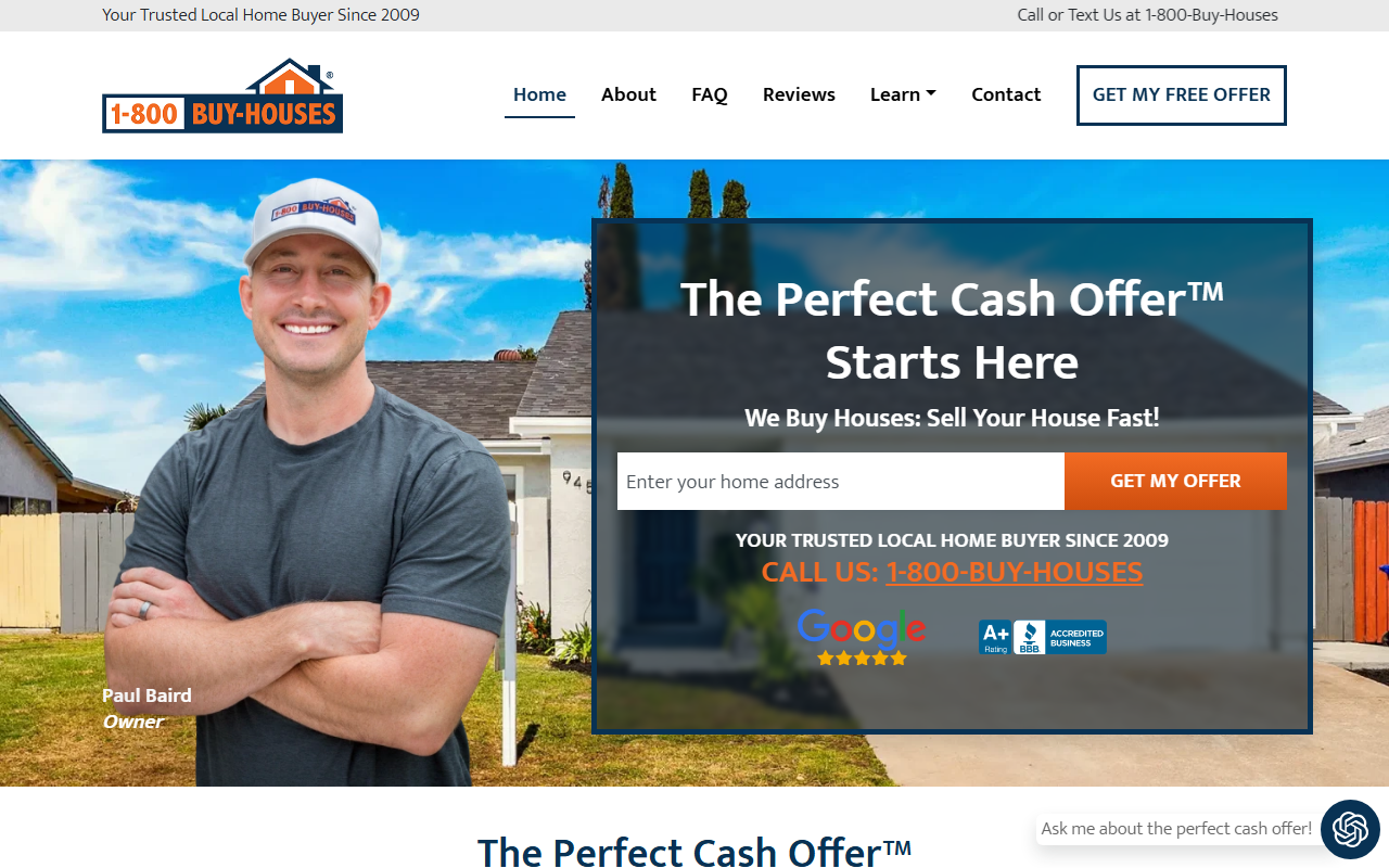 1800buyhouses.com screenshot