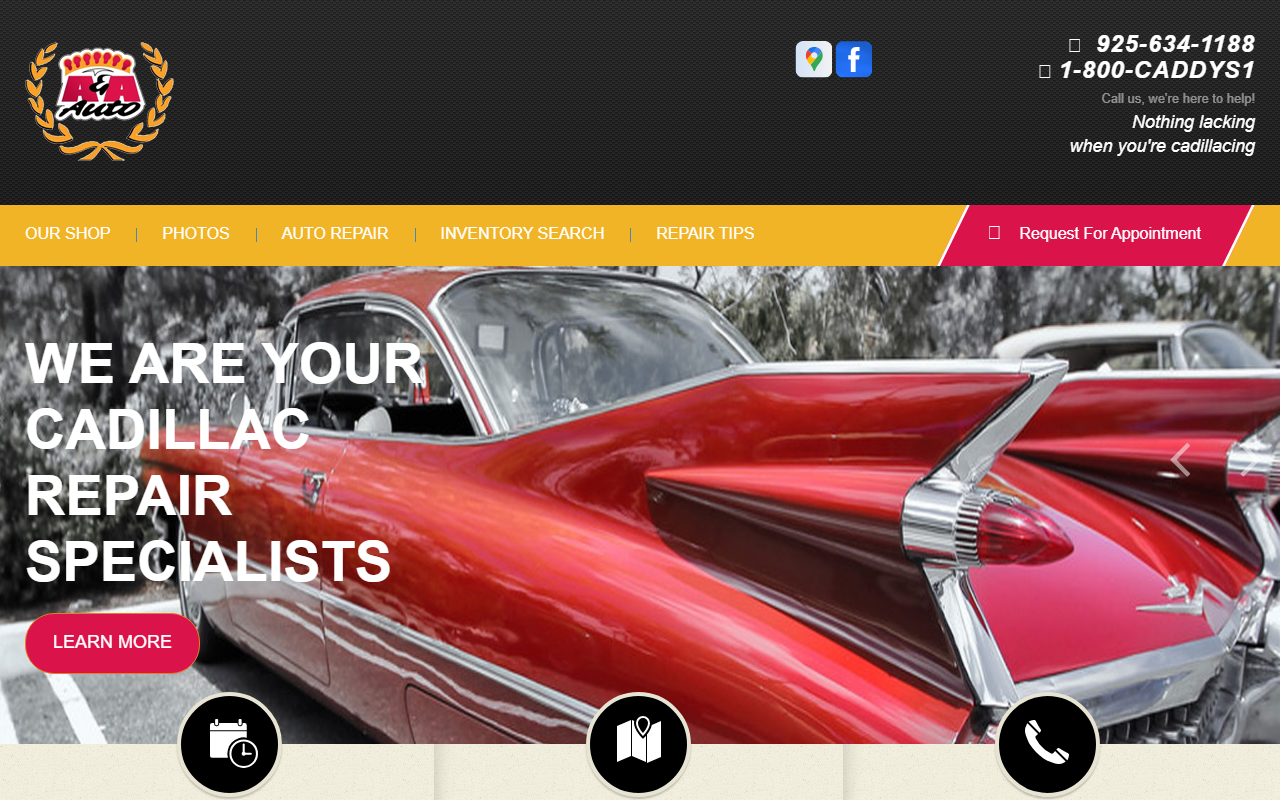 1800caddysone.com screenshot