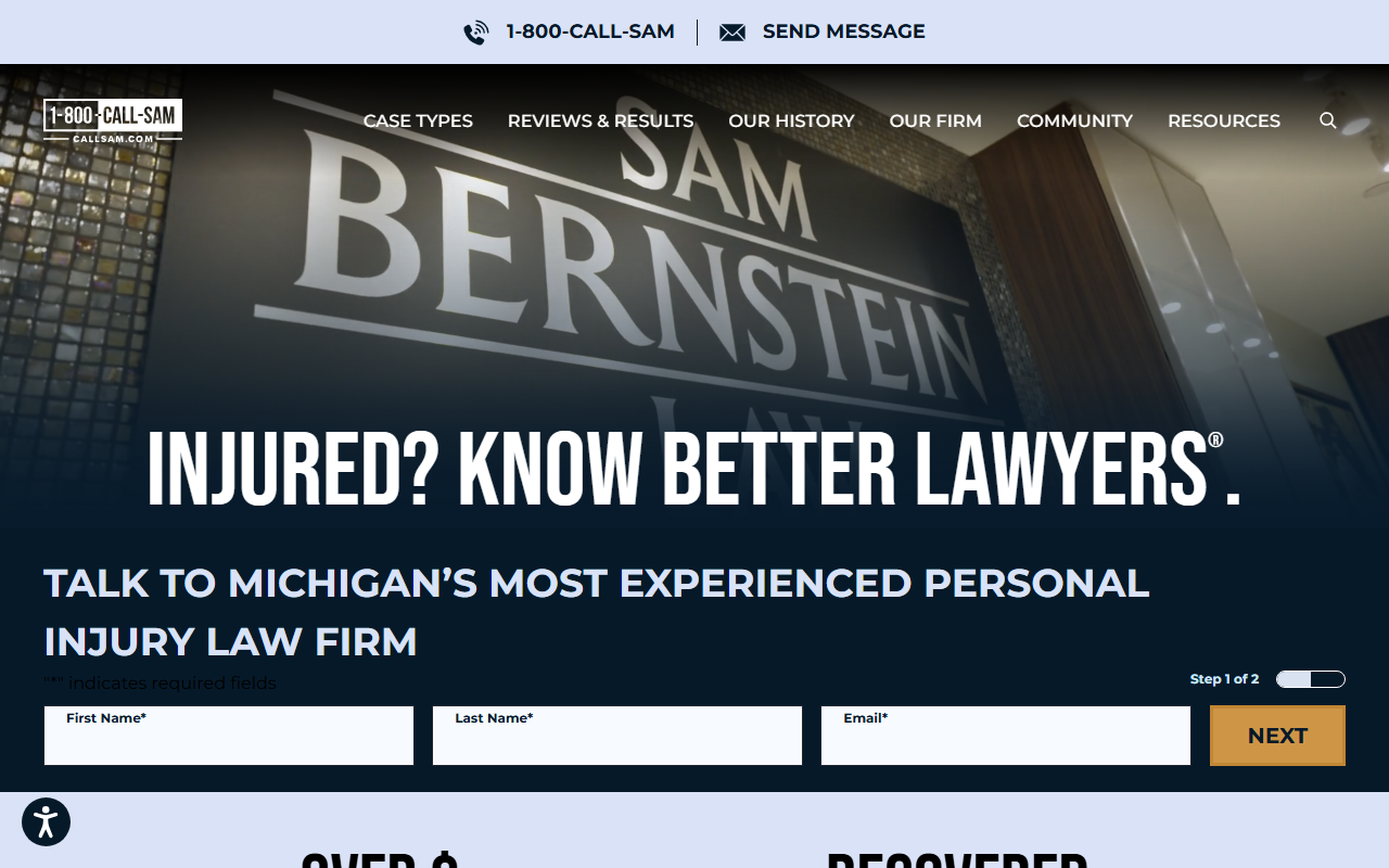 1800callsam.com screenshot