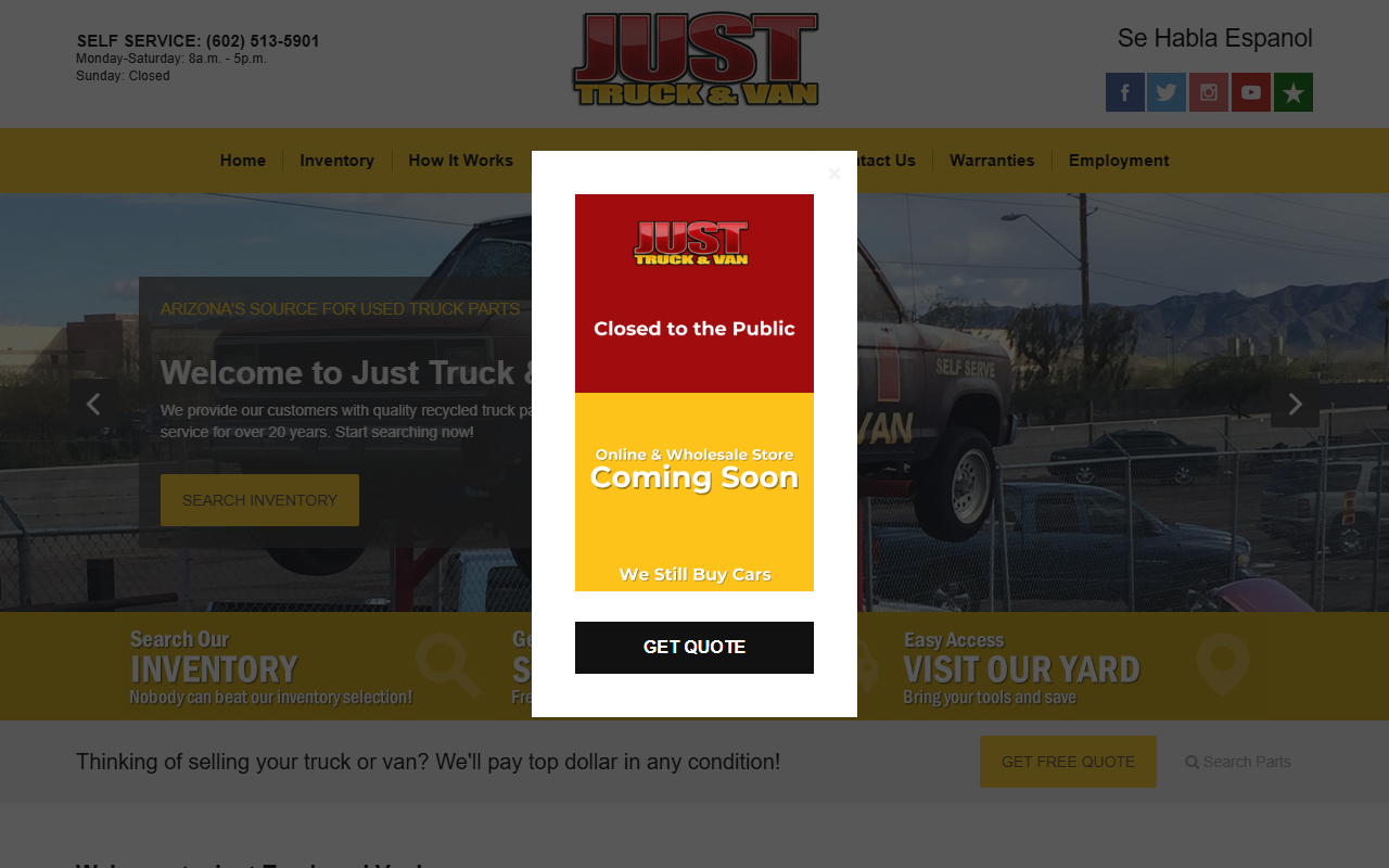 1800carpart.com screenshot