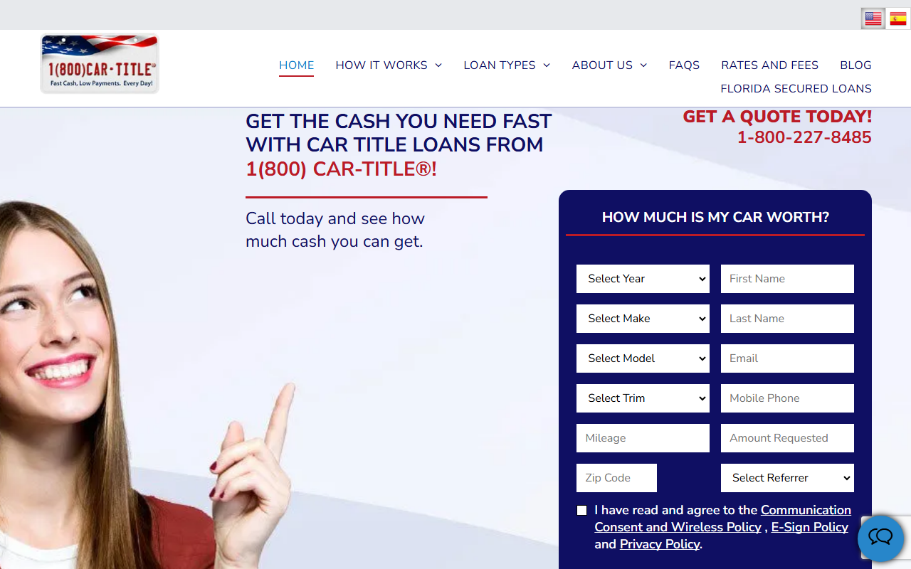 1800cartitleloan.com screenshot