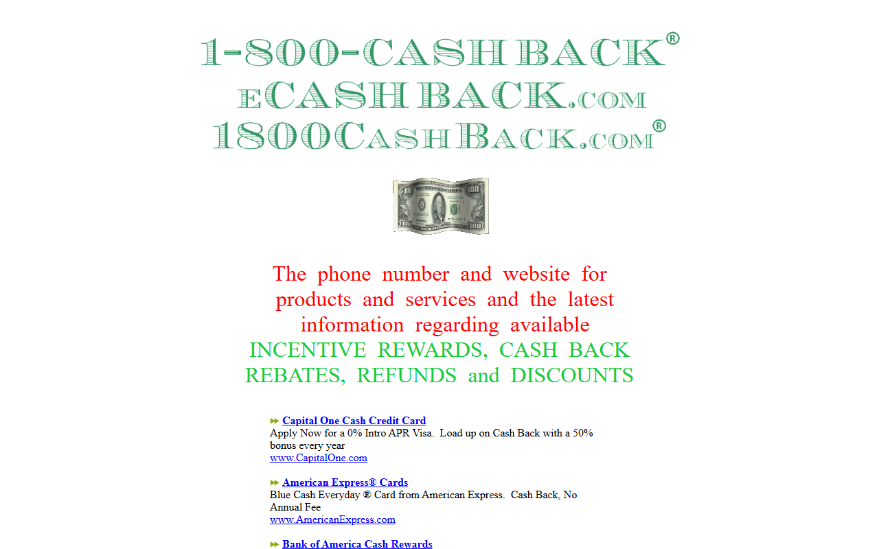 1800cashback.com screenshot