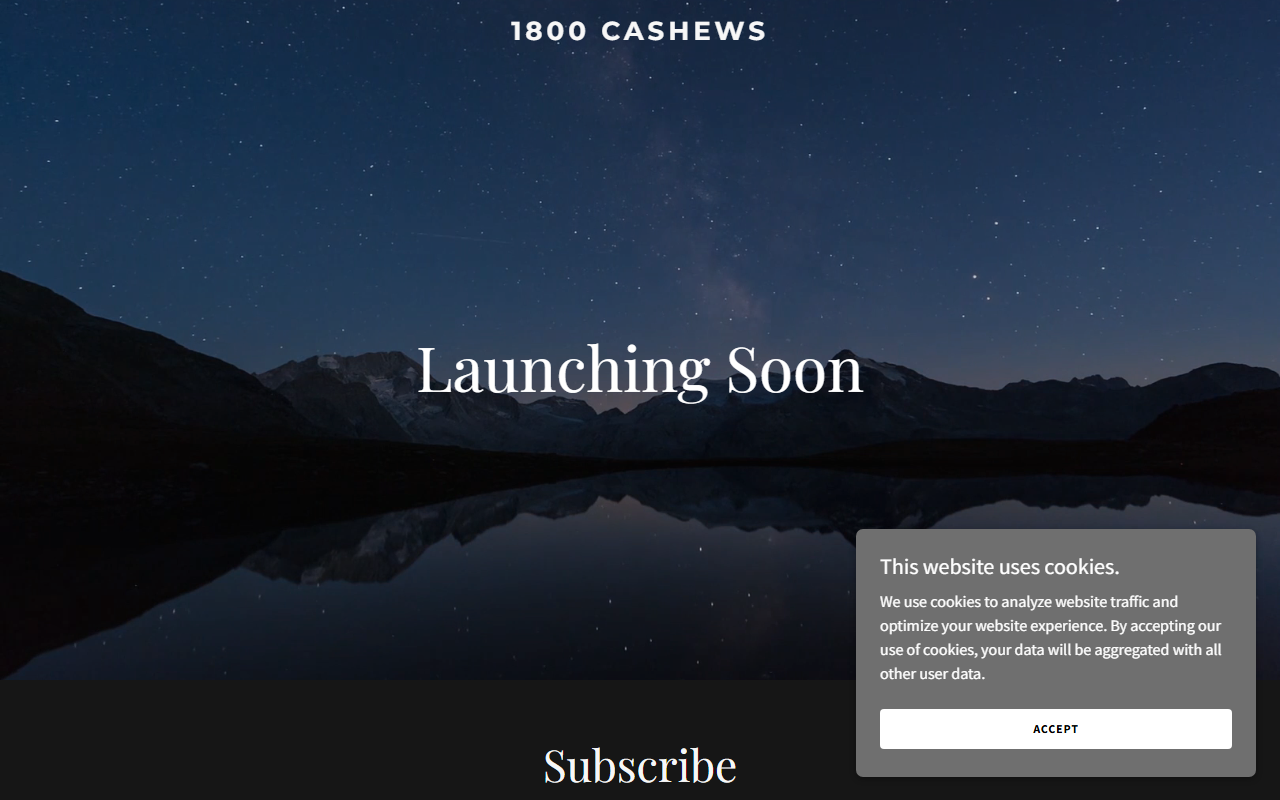 1800cashews.com screenshot