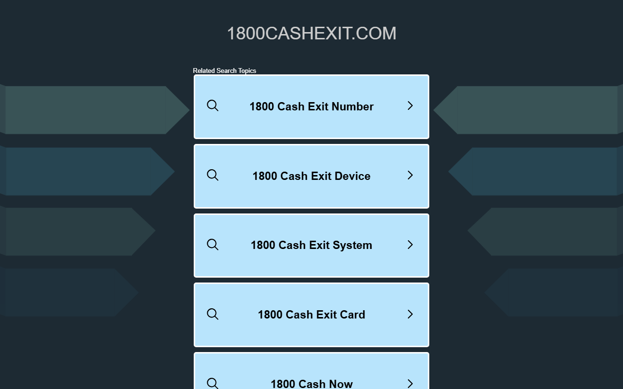 1800cashexit.com screenshot