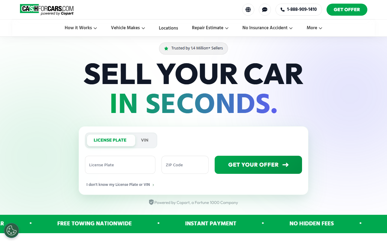 1800cashfor.com screenshot