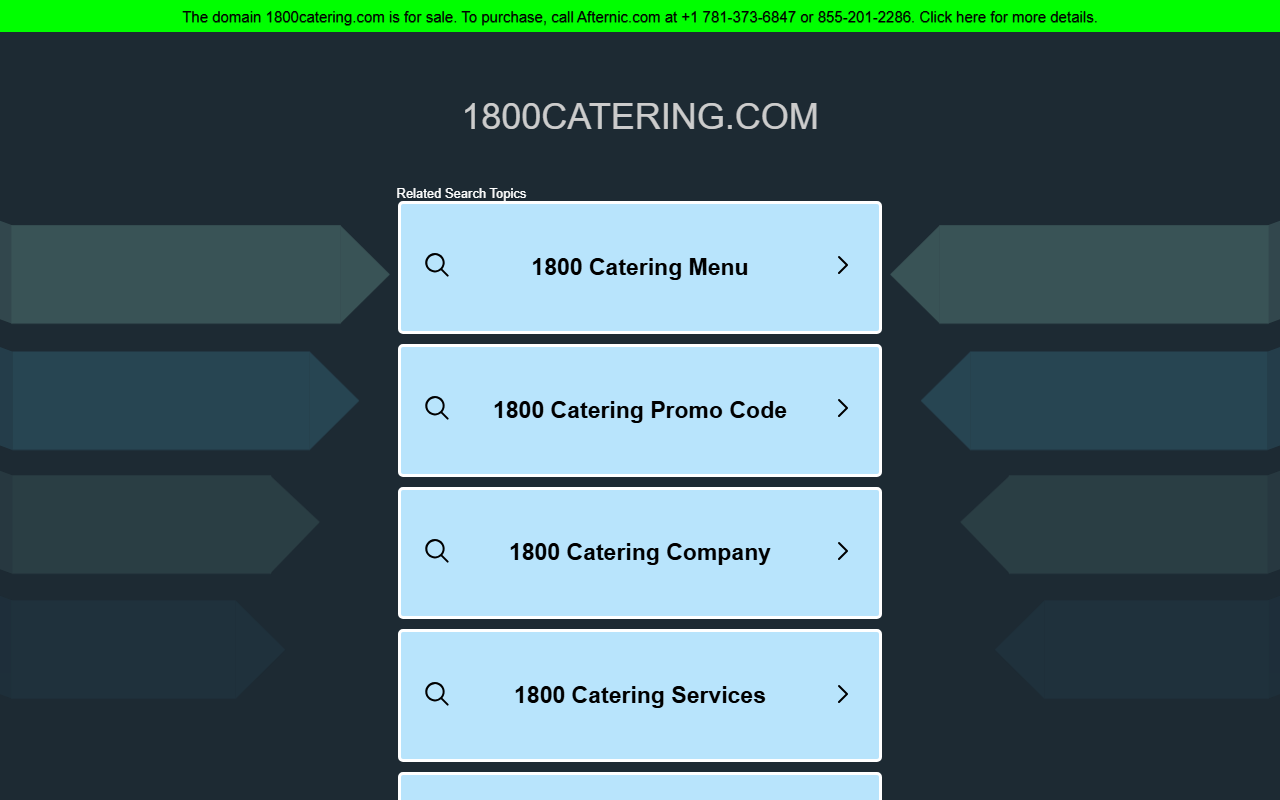 1800catering.com screenshot