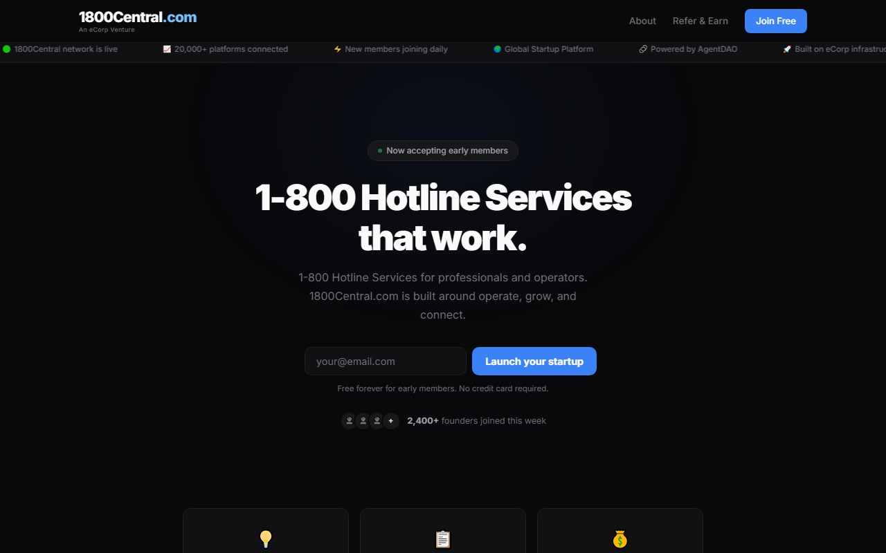 1800central.com screenshot