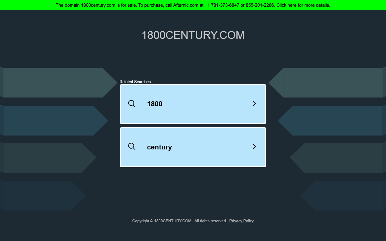 1800century.com screenshot