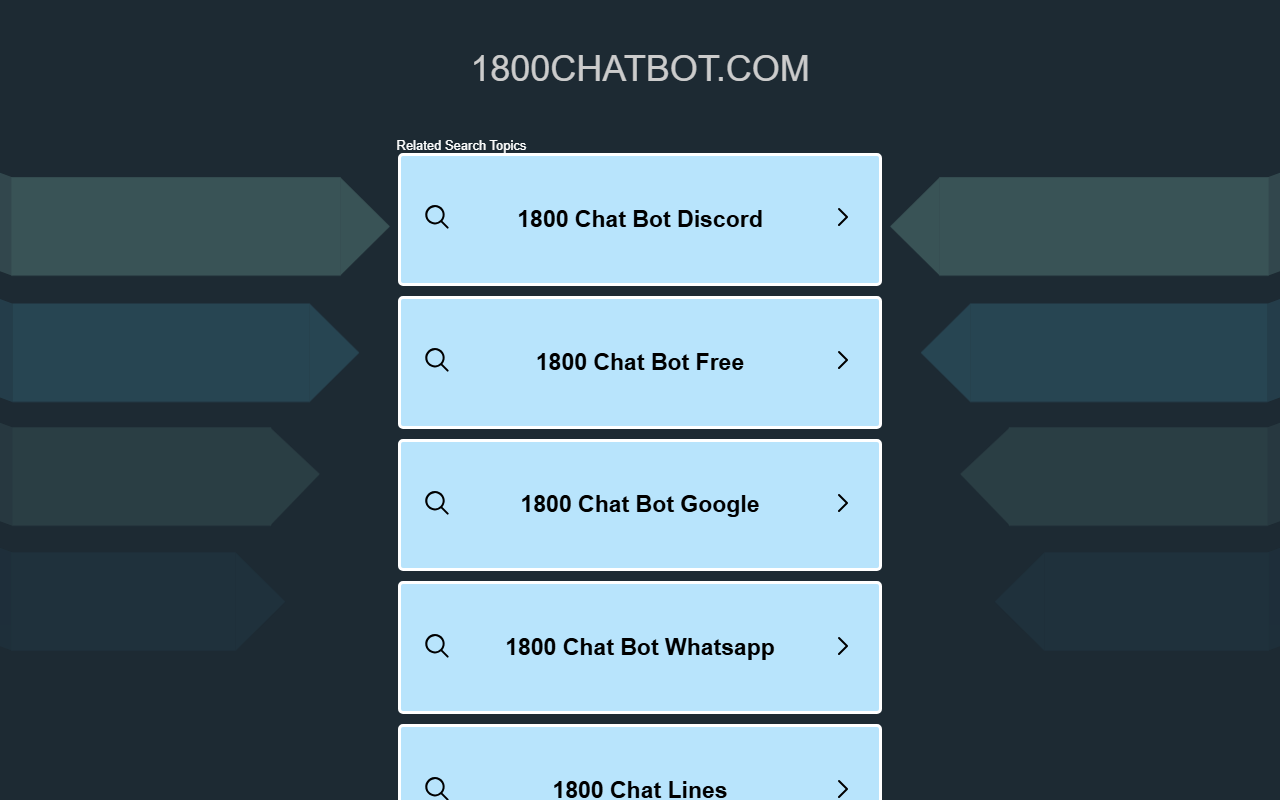 1800chatbot.com screenshot