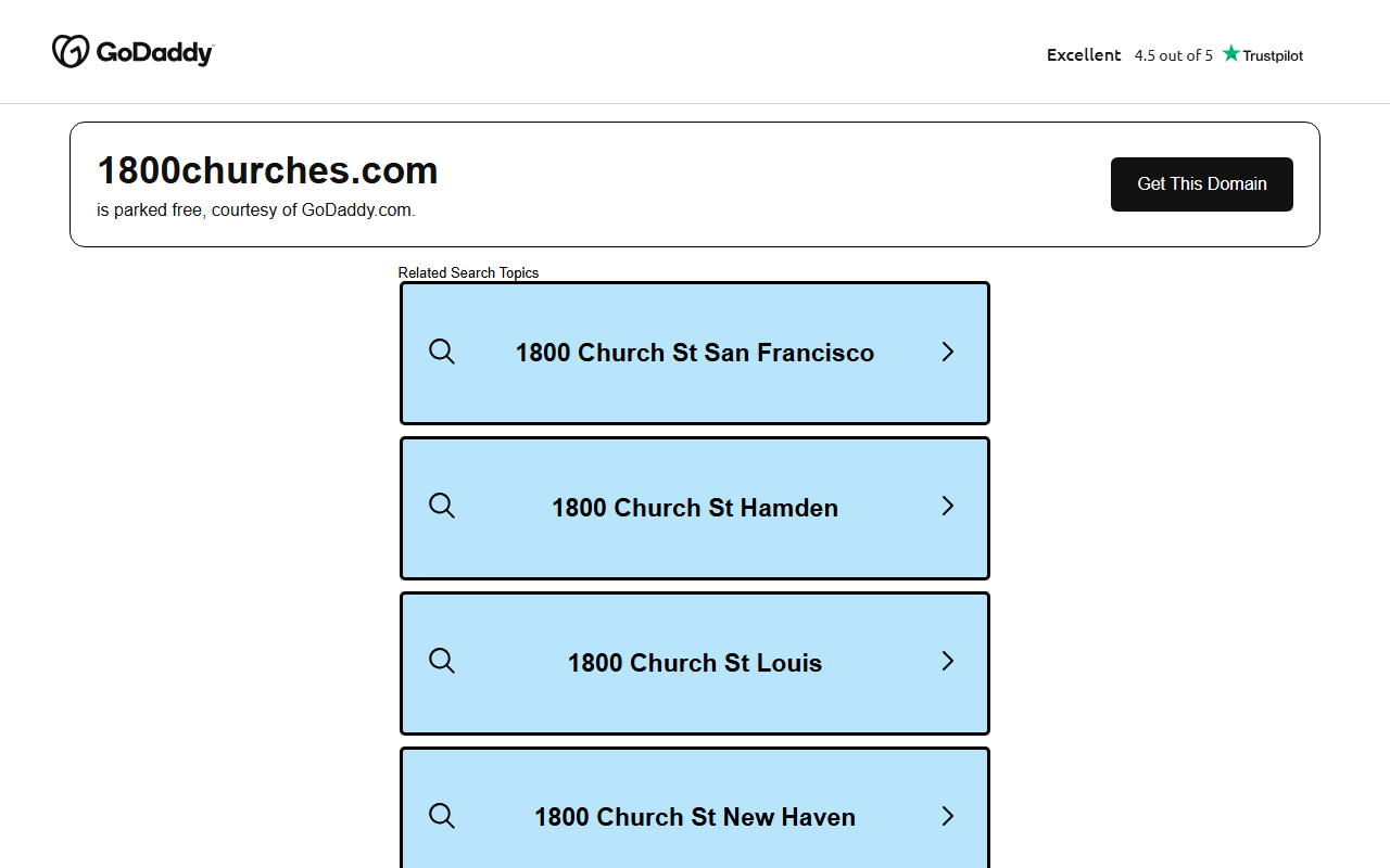 1800churches.com screenshot