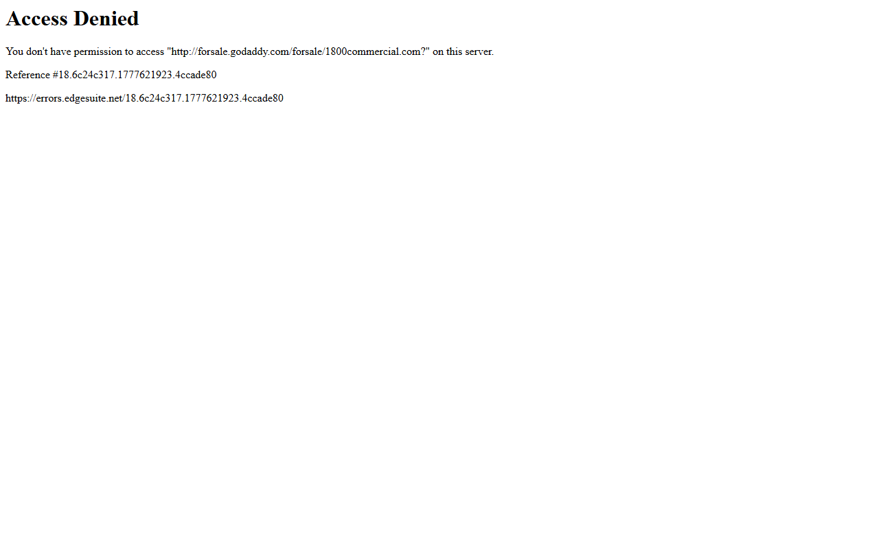 1800commercial.com screenshot