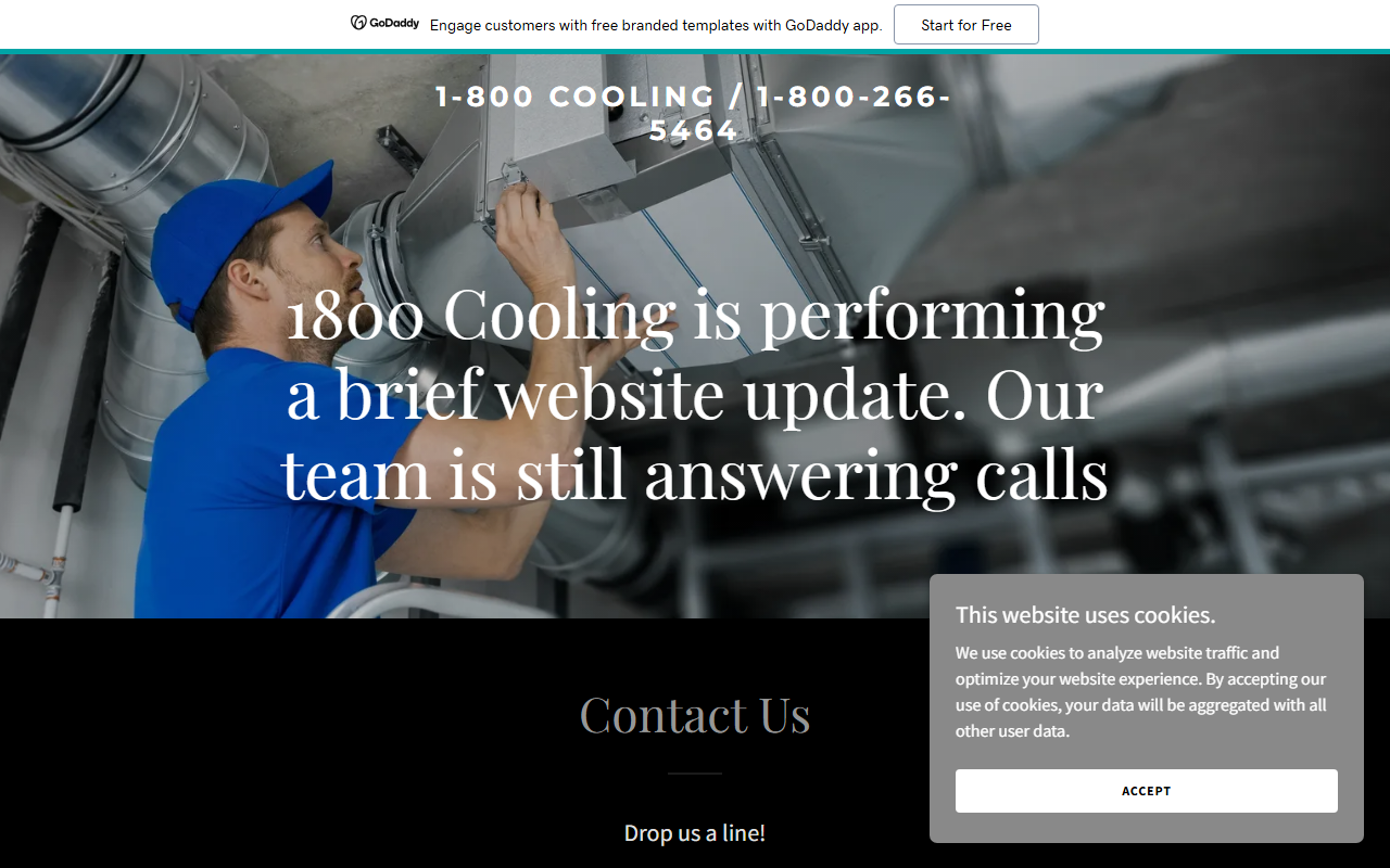 1800cooling.com screenshot