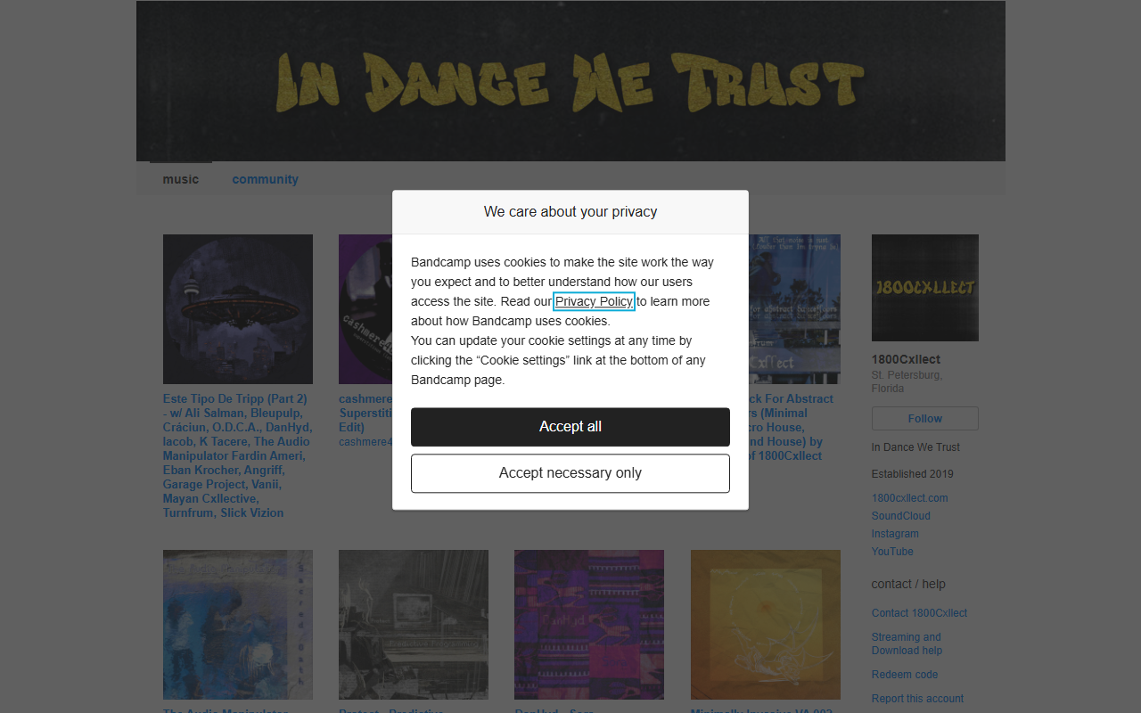 1800cxllect.com screenshot