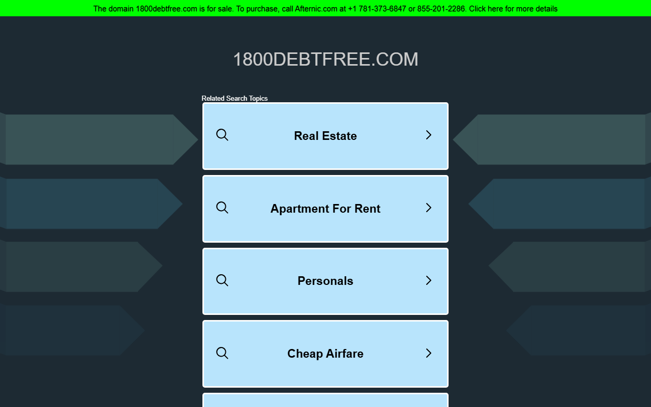 1800debtfree.com screenshot
