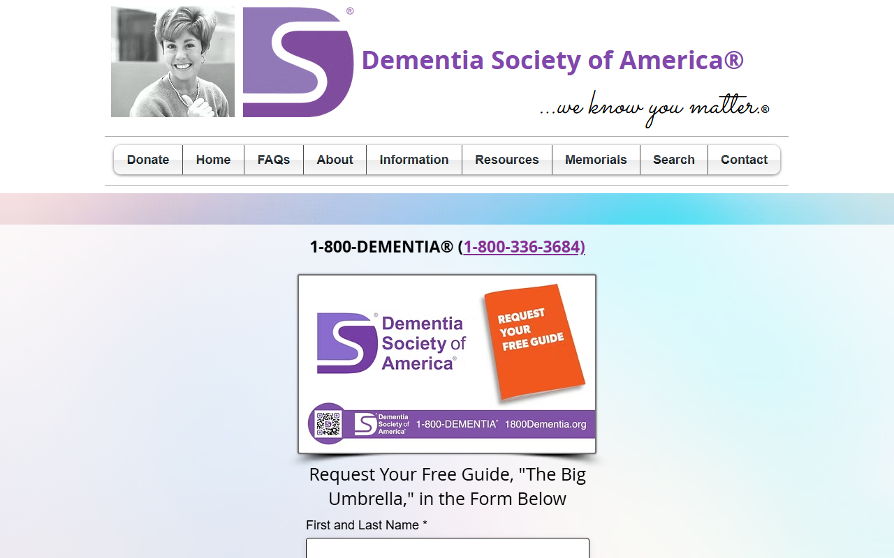1800dimemtia.com screenshot