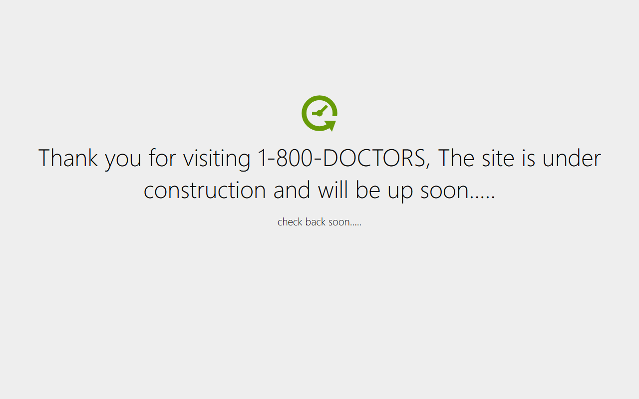 1800doctors.com screenshot