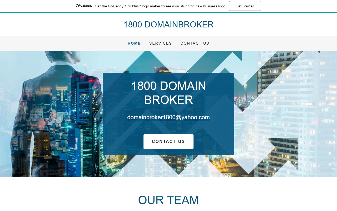 1800domainbroker.com screenshot