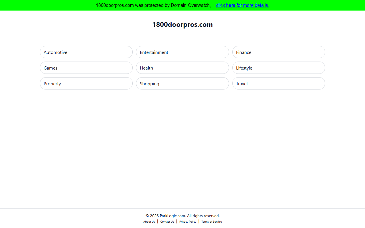 1800doorpros.com screenshot