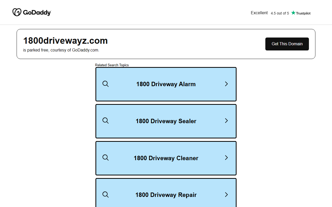 1800drivewayz.com screenshot