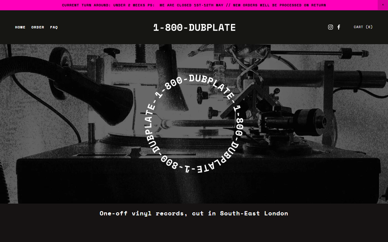 1800dubplate.com screenshot
