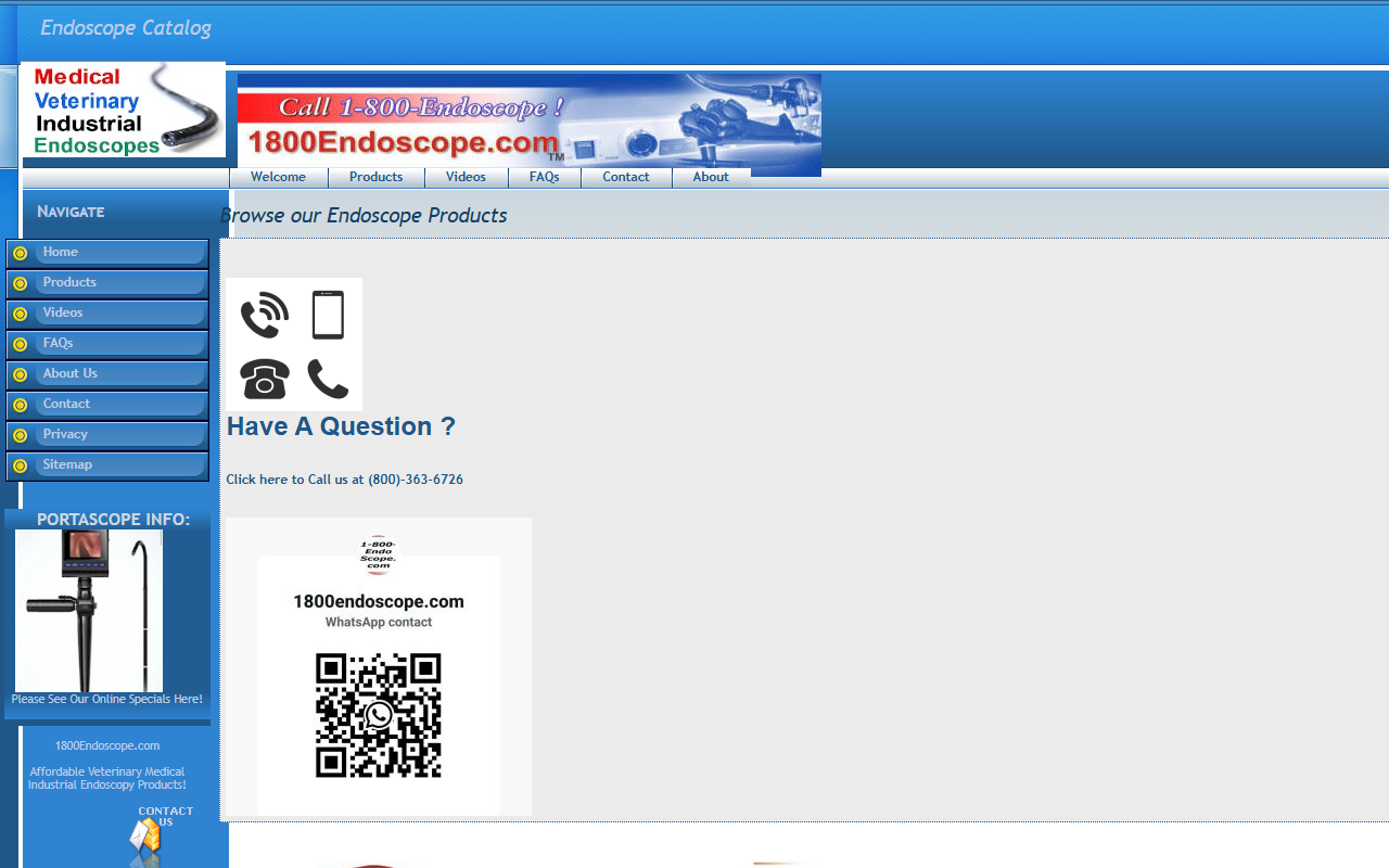 1800endoscope.com screenshot