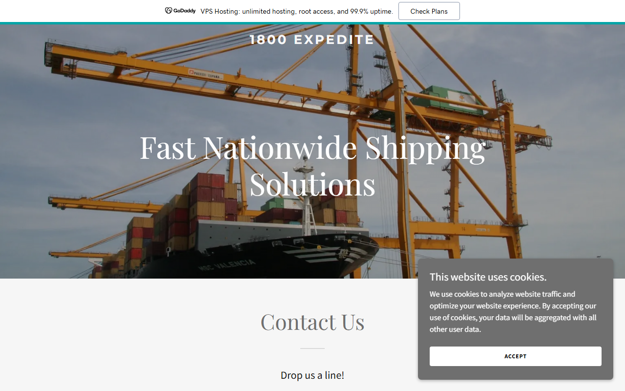 1800expedite.com screenshot