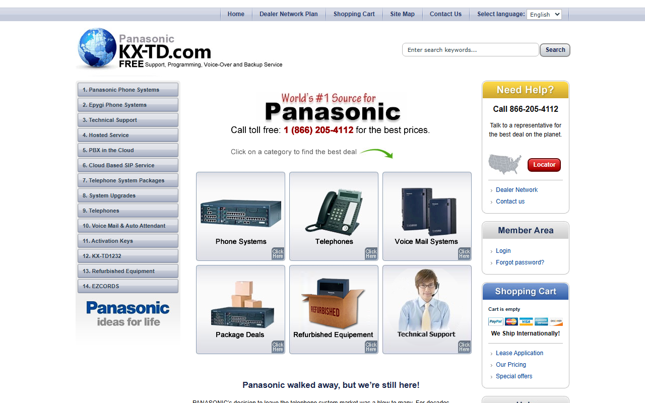 1800ezcords.com screenshot
