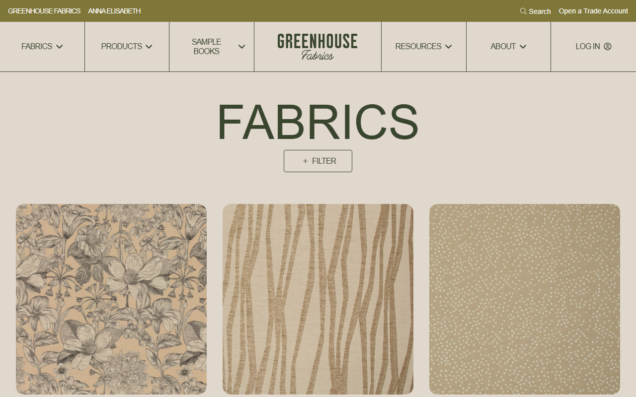 1800fabricsstore.com screenshot