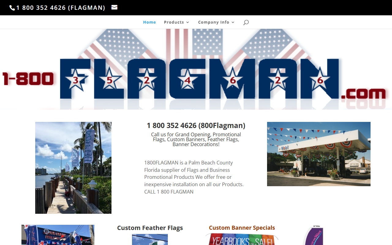 1800flagman.com screenshot