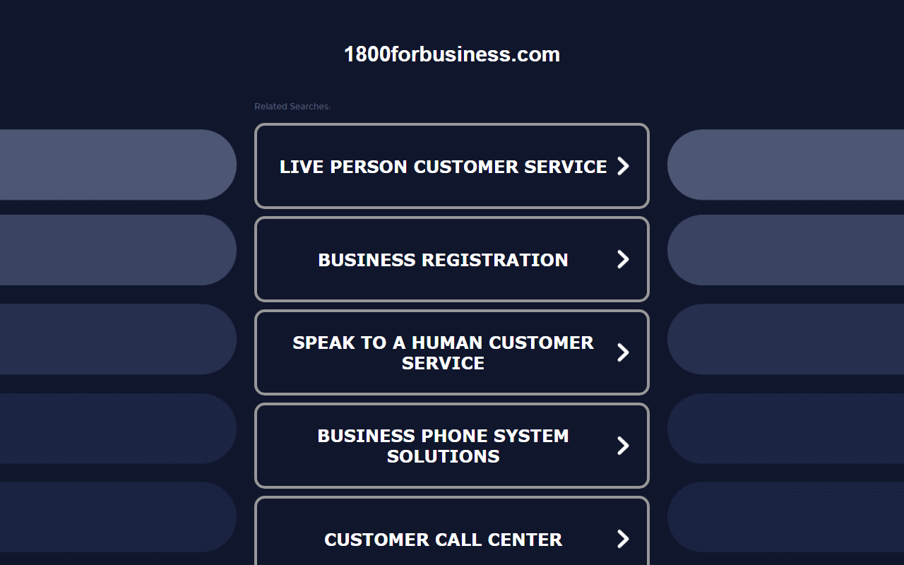 1800forbusiness.com screenshot