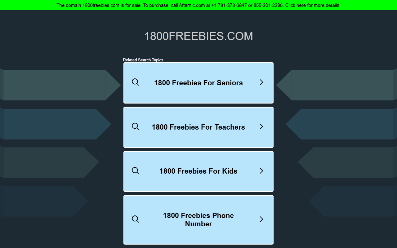 1800freebies.com screenshot