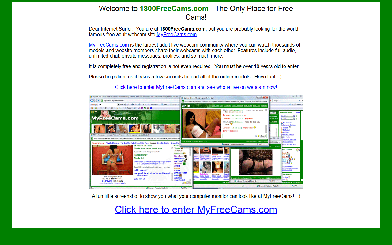 1800freecams.com screenshot