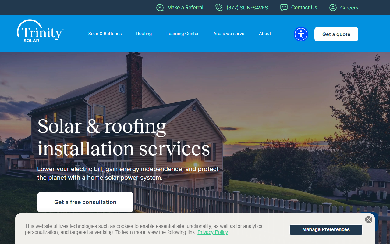 1800freesolar.com screenshot
