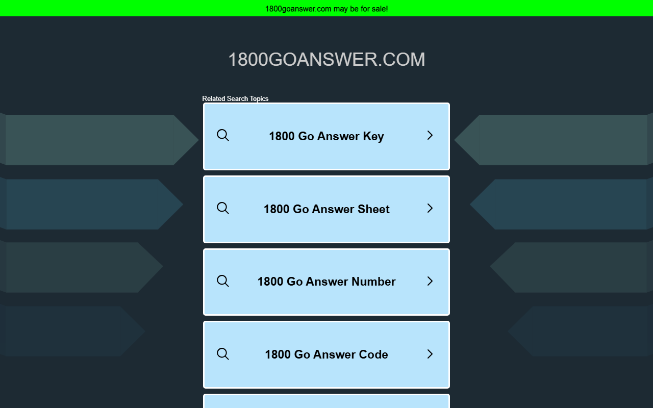 1800goanswer.com screenshot