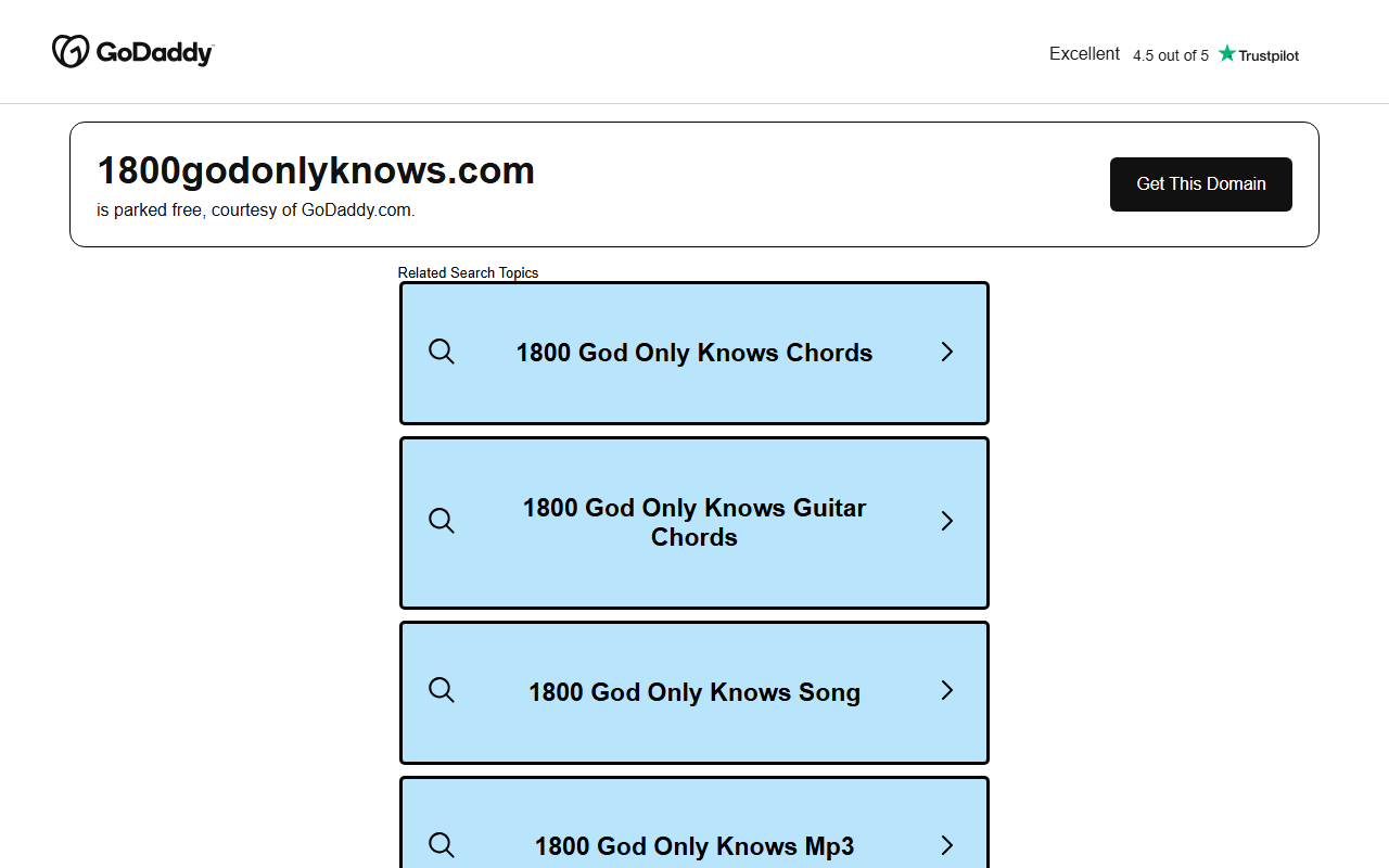 1800godonlyknows.com screenshot