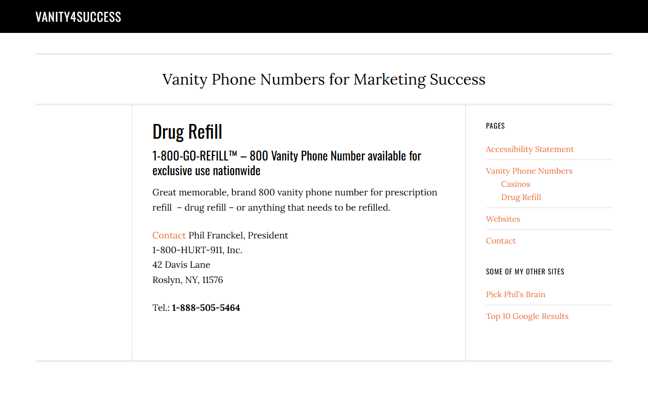 1800gorefill.com screenshot