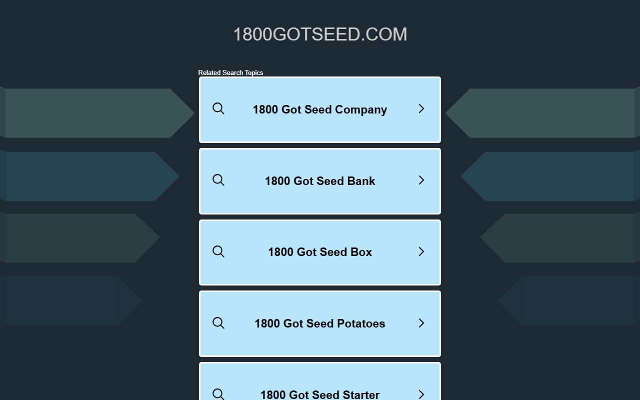 1800gotseed.com screenshot