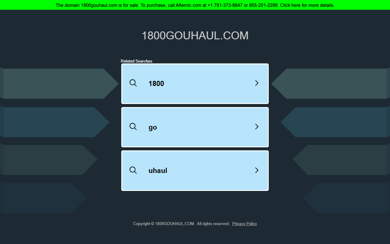 1800gouhaul.com screenshot