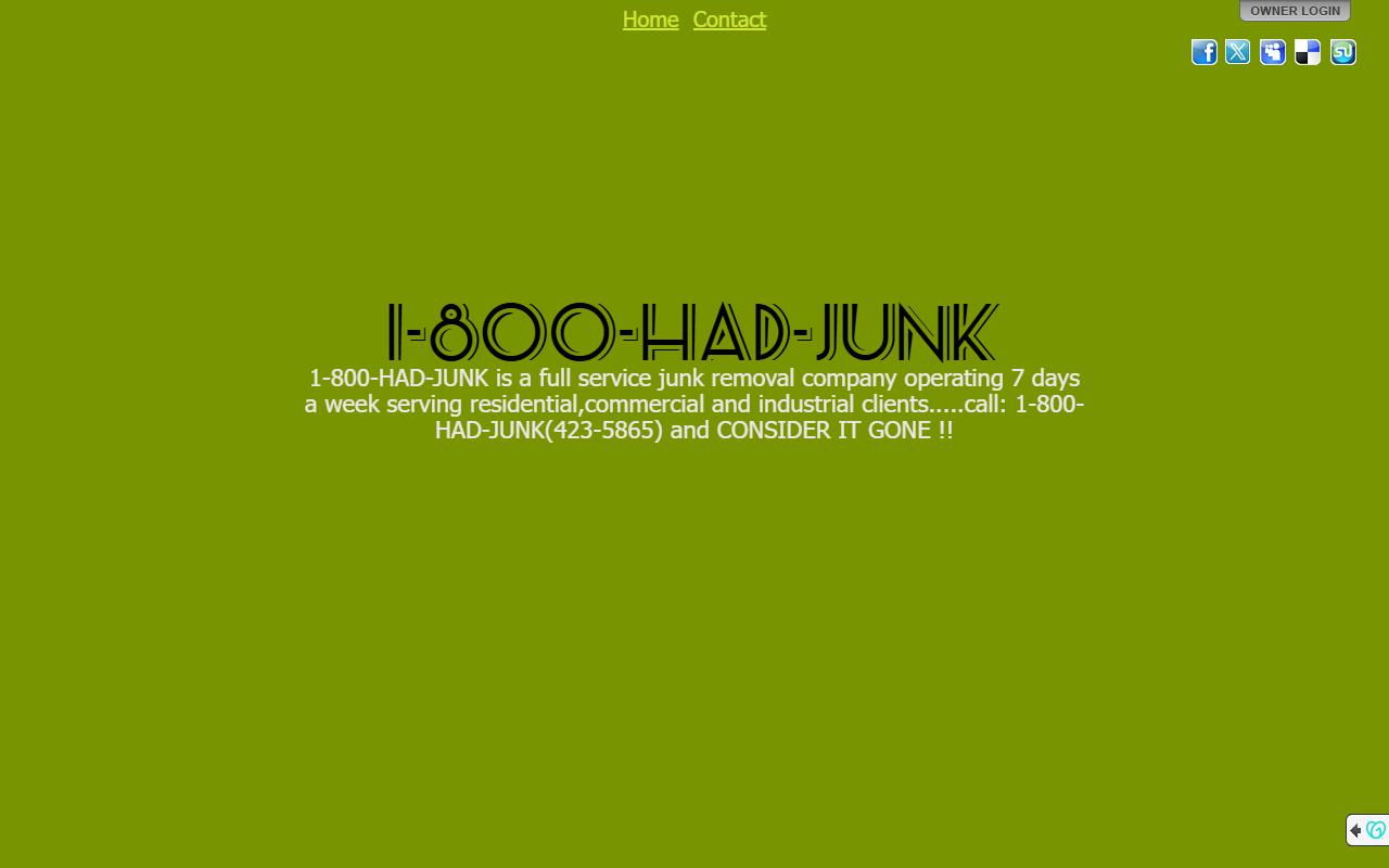 1800hadjunk.com screenshot