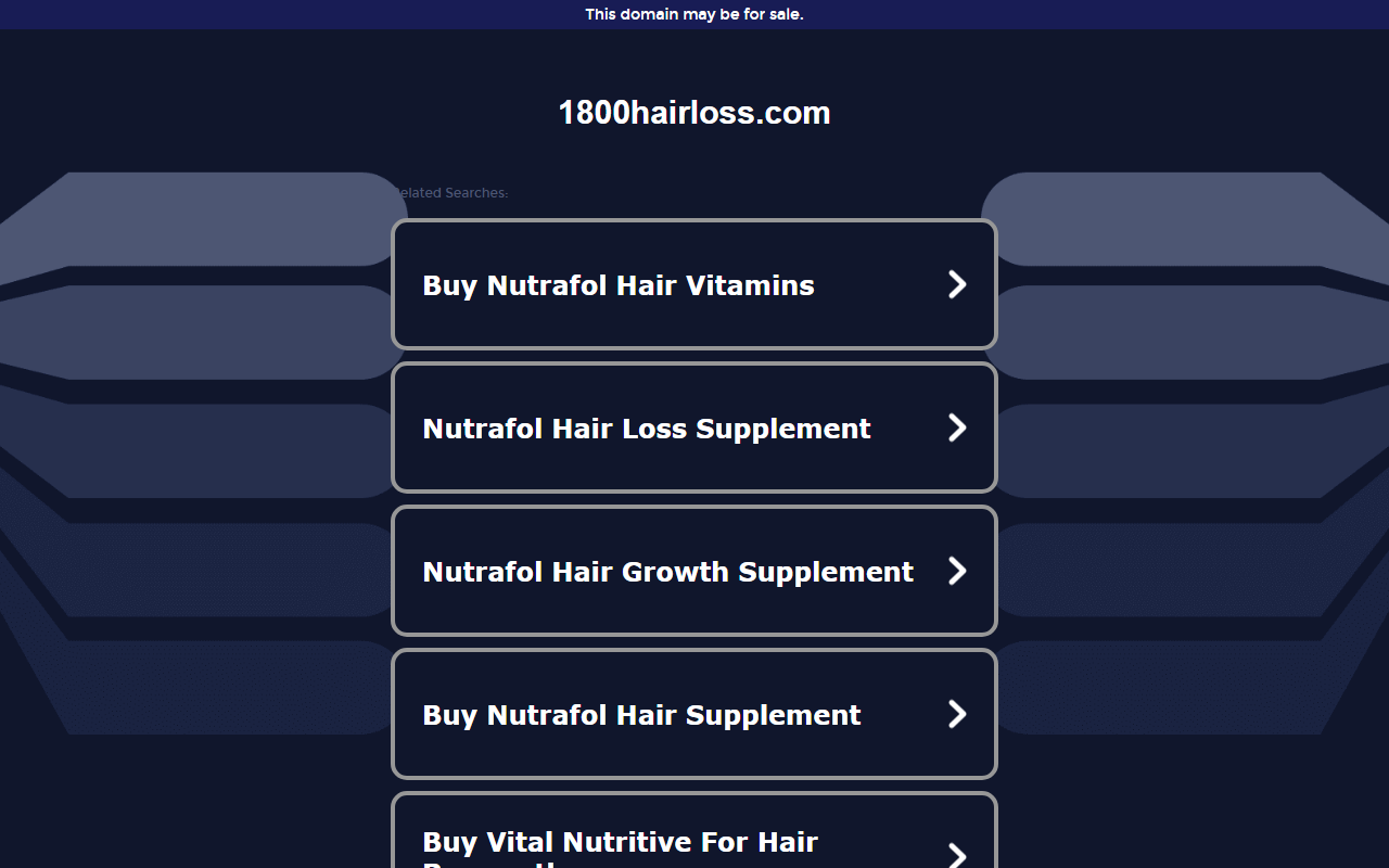 1800hairloss.com screenshot