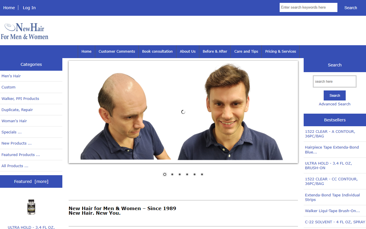 1800hairnow.com screenshot