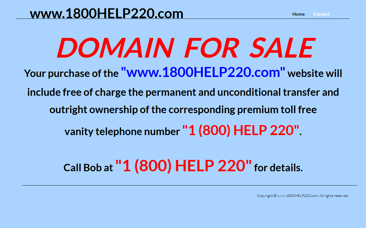 1800help220.com screenshot